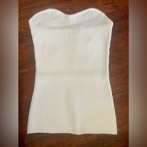 Gorgeous white knit tube top!!